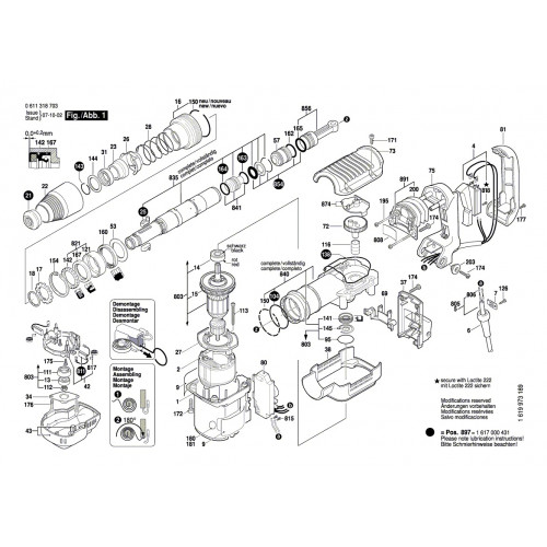 Запчасти для отбойного молотка Bosch GSH 5E